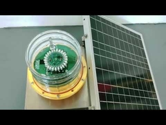 12V 26AH Battery 28W Solar Powered Obstruction Lighting For Telecommunication Towers