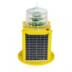 Red 15km Medium Intensity Solar Aviation Obstruction Light